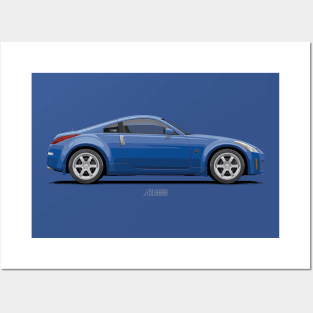 350Z Z33 Blue Posters and Art